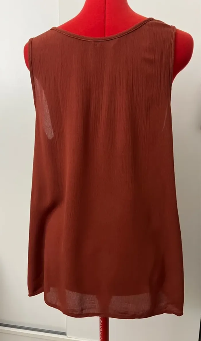 Blouse manches courtes rouille George - photo numéro 6