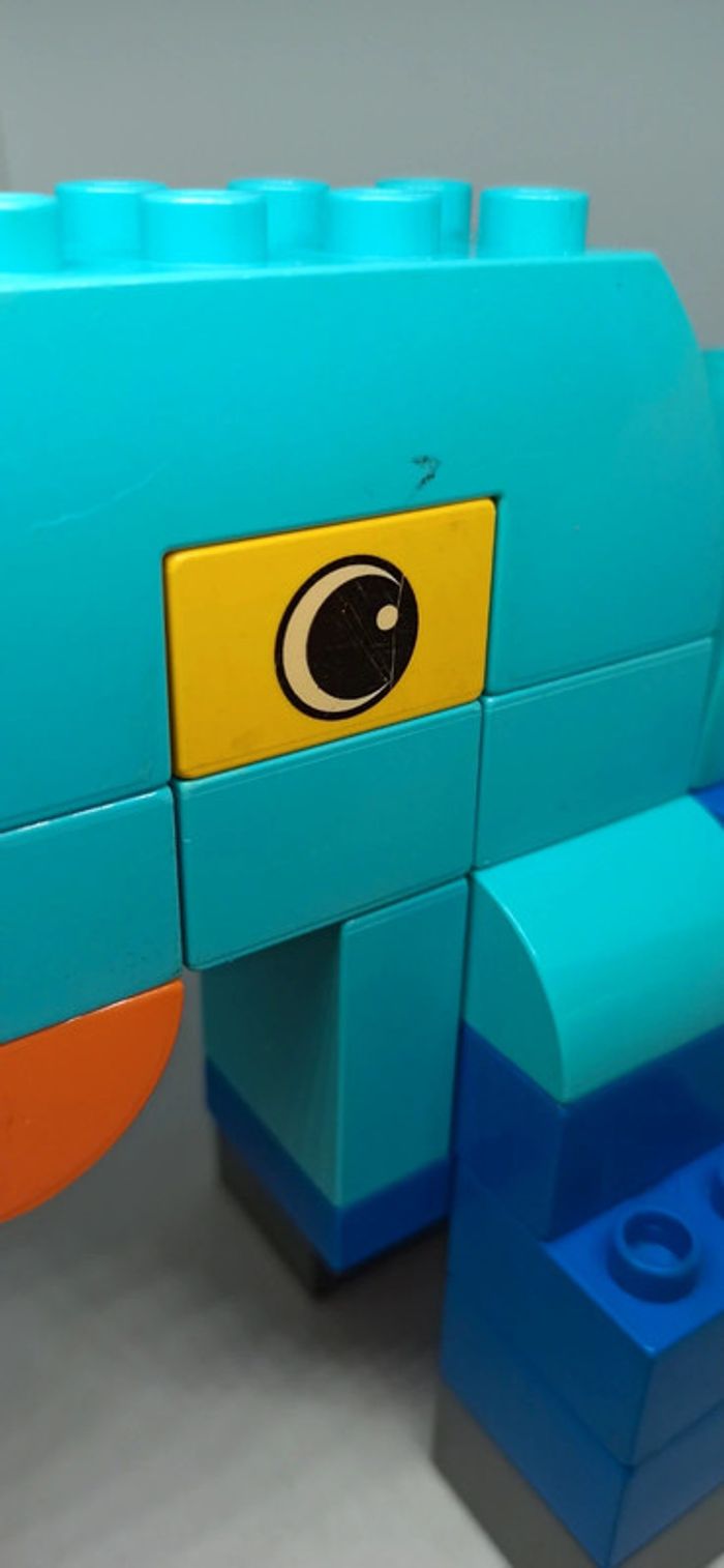 Éléphant en briques lego duplo - photo numéro 2