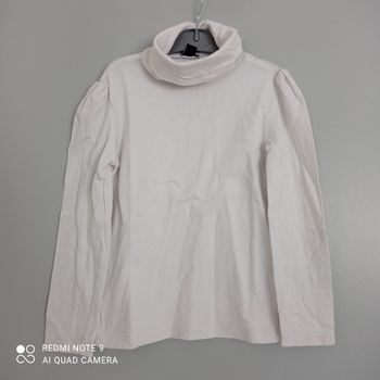 Col roulé blanc 6ans