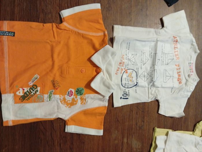 Lot de 9 haut manche courte taille 3 mois - photo numéro 3