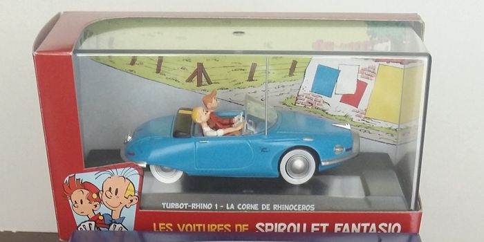 Voiture SPIROU ET FANTASIO : La Turbo-Rhino 1 - La corne de rhinocéros (SCELLÉ)