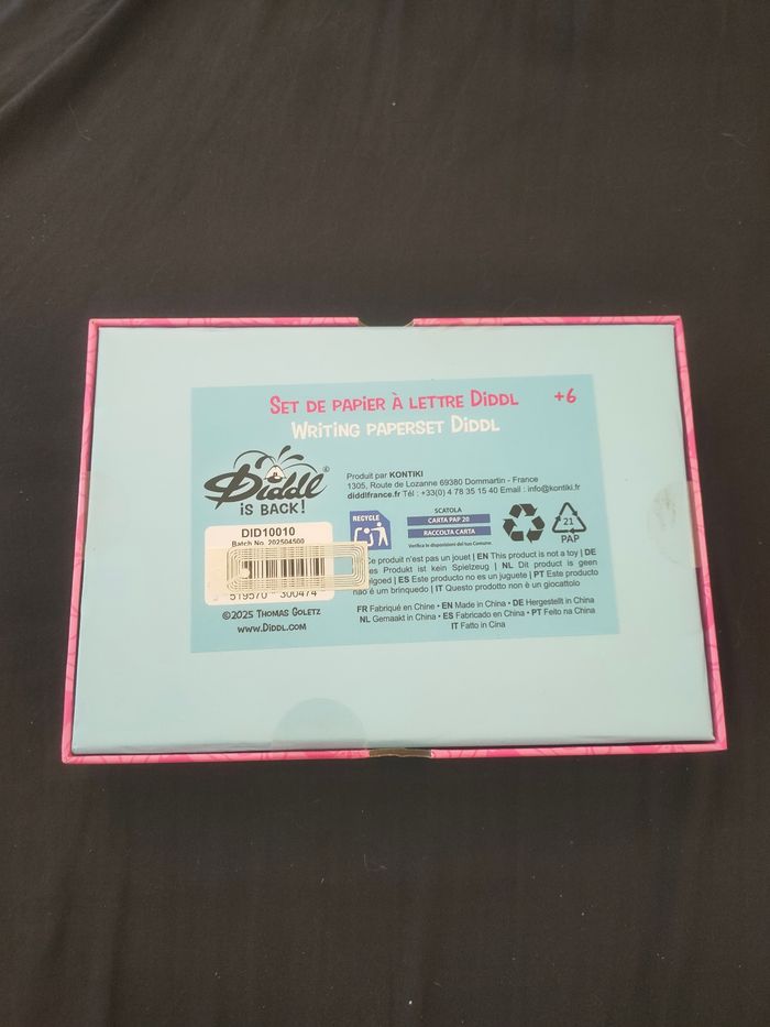 Papier à lettre boîte scellée neuve Diddl is back - photo numéro 2