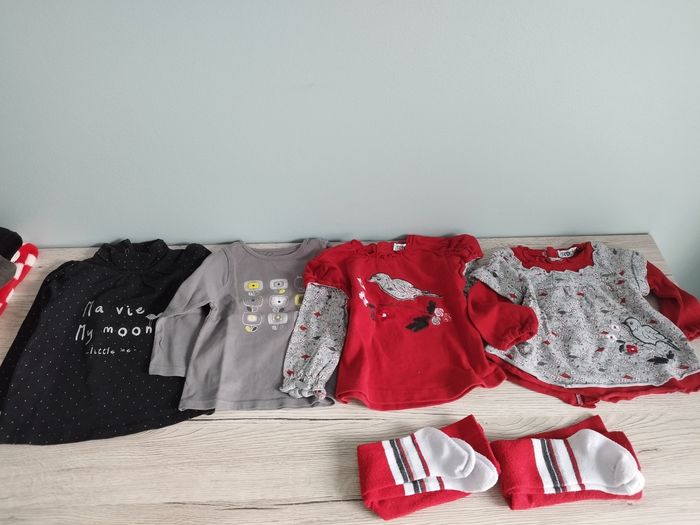 Lot de 19 vêtements hiver fille 9 mois - photo numéro 8