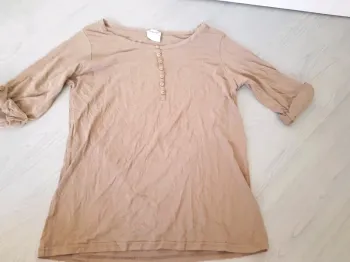 Pull coton brun, Antonelle, taille 3