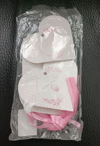 6 contenants à dragées santex en forme de coeur