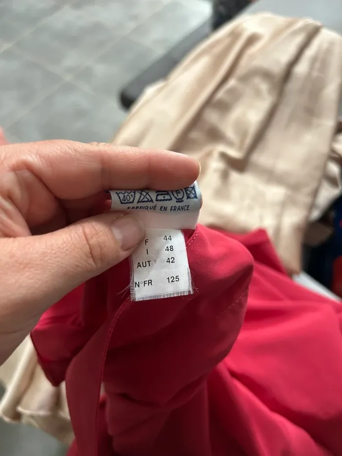 Chemisier rouge vintage taille 44 - photo numéro 8