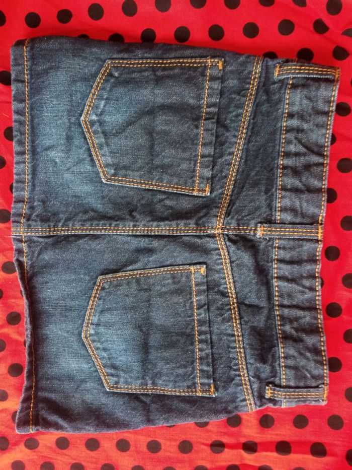 Jupe courte en jean denim - photo numéro 6