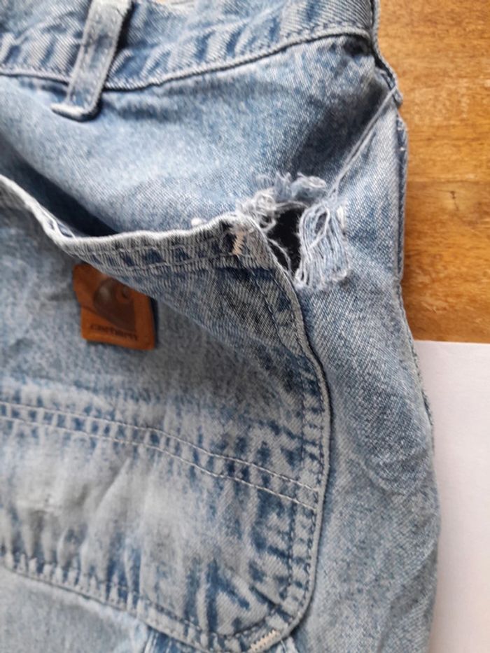 Jean loose original Carhartt avec trous 36×34 - photo numéro 11