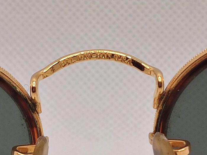 Lunettes de Soleil Ray ban Classic Round fabriquées aux USA dans les années 90 - photo numéro 3