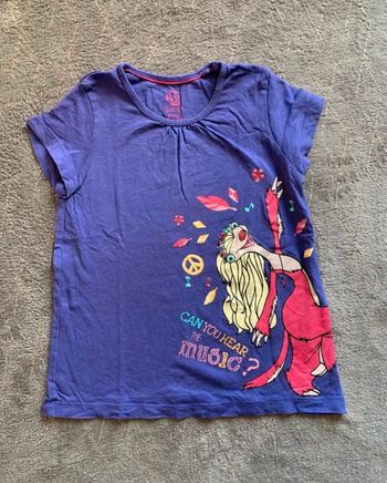 T-shirt violet fille taille 2/4 ans