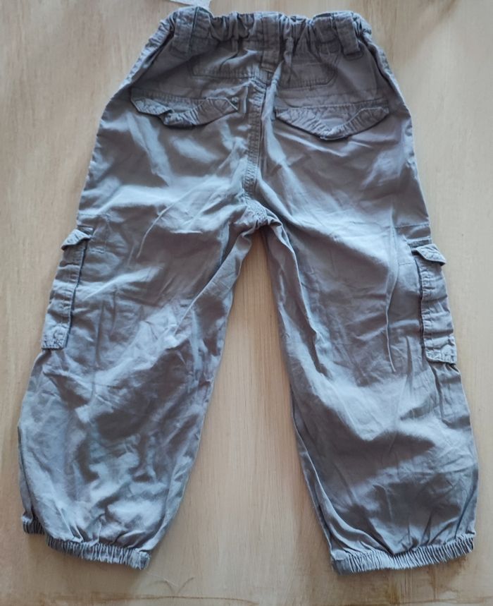 pantalon toile gris - photo numéro 2