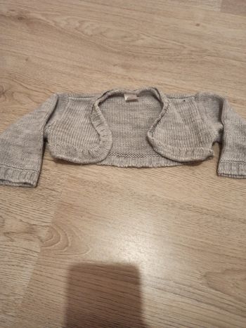 Gilet boléro gris 3 mois