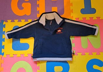 Pull polaire bleu marine, mini gang, taille 26 mois (88 cm)