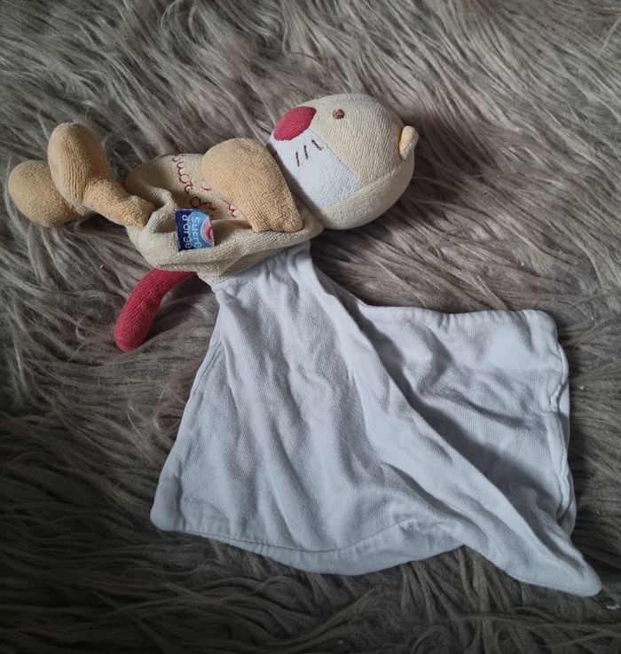 Doudou chat Cajou avec mouchoir intégré - photo numéro 6