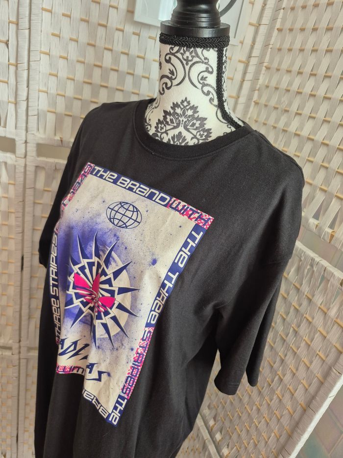 Jolie Robe T-shirt Adidas Originals Graphique Noire T38 femme - photo numéro 5