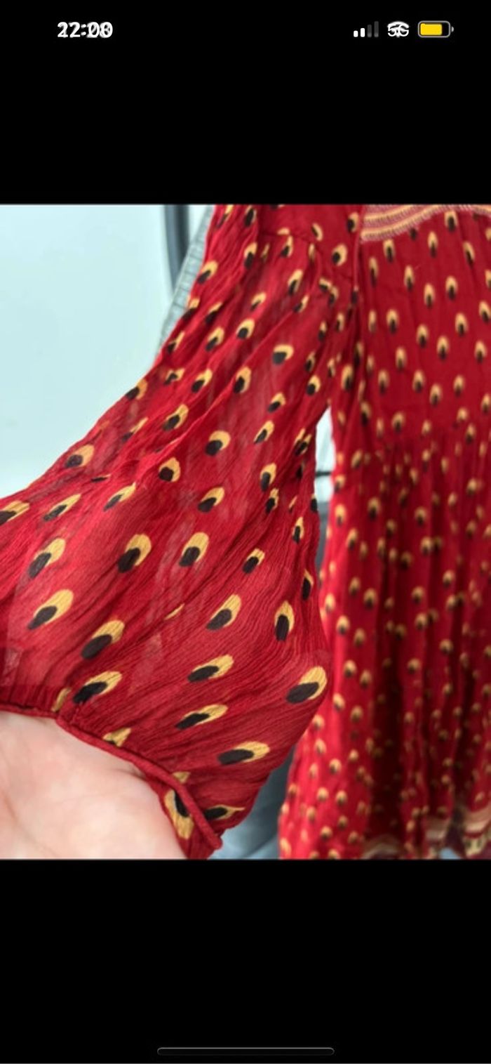 Robe d’été Ba&SH rouge - photo numéro 5