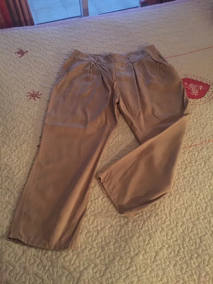 Pantalon 7/8 beige School rag taille 40