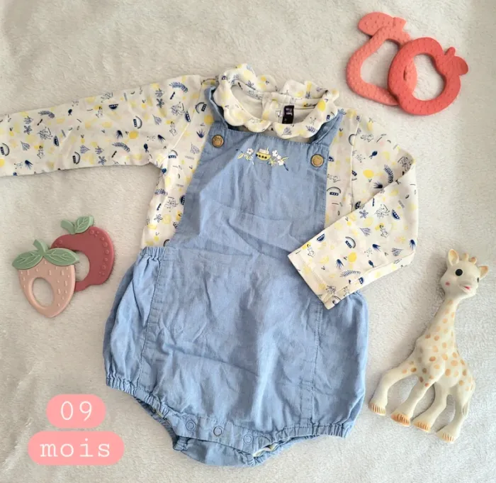 Barboteuse + body Sergent Major 09mois