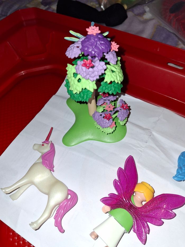 Lot playmobil fée et licornes - photo numéro 3