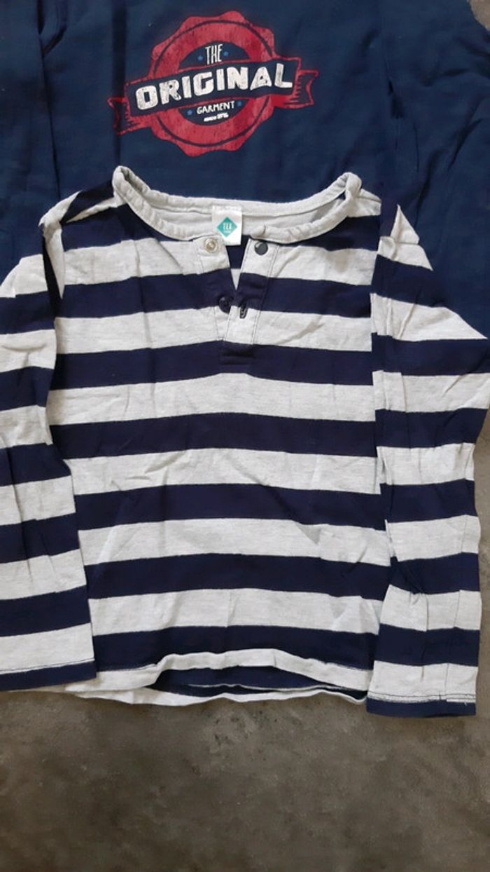 2 t-shirts manches longues garçon - photo numéro 2