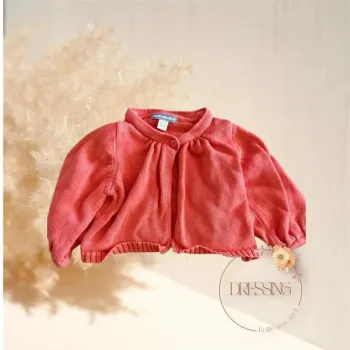 Gilet fille corail 3 mois