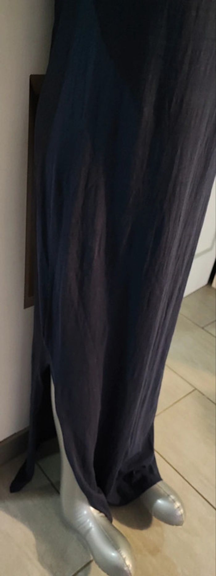 Robe longue bleue à bretelles T:L - photo numéro 6