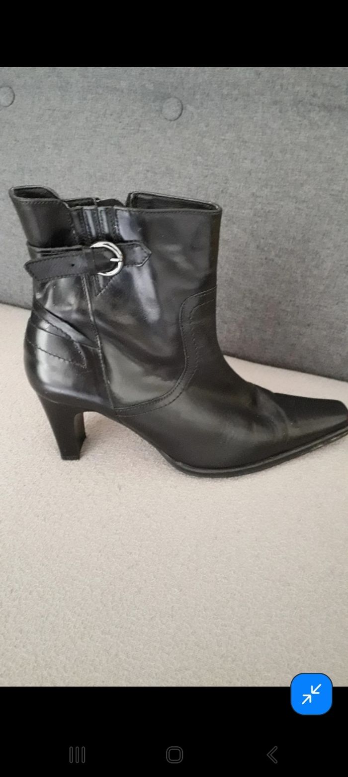 Bottines noires Gémo T39