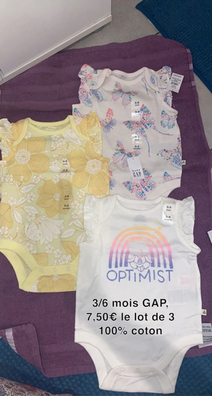 Lot 3 bodies gap neufs