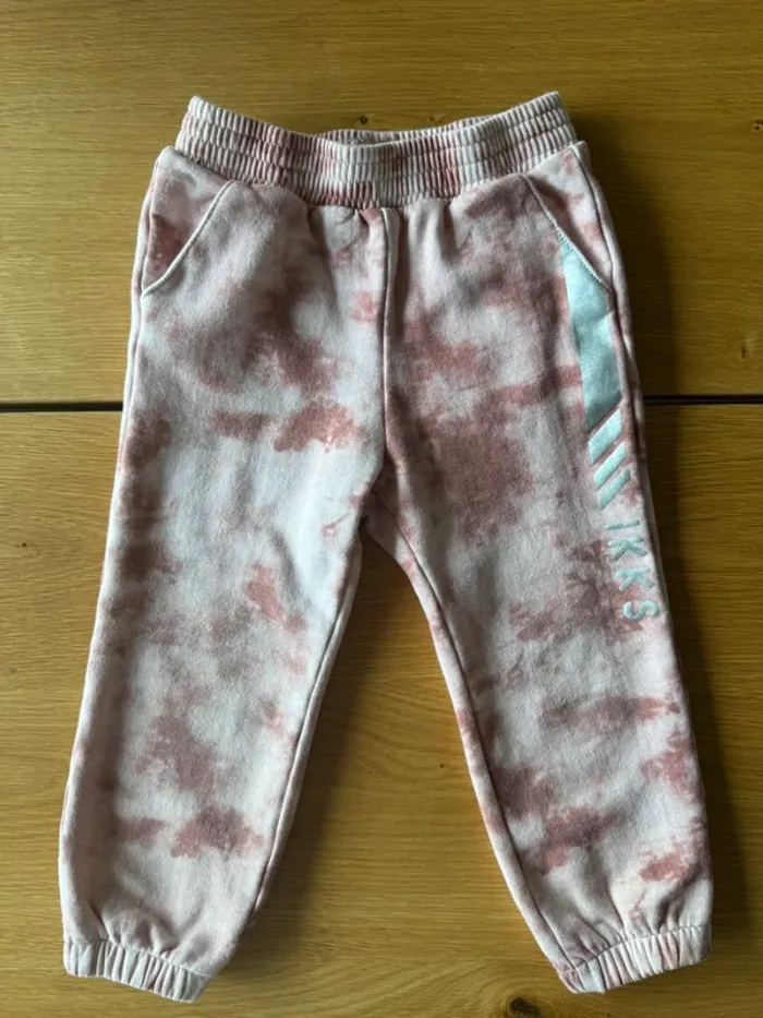 Jogging 2 pièces avec sweat à capuche et pantalon rose pâle avec/rose - Taille 4 Ans - photo numéro 13