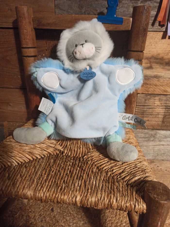 Doudou marionnette lion artik cool doudou et compagnie - photo numéro 4