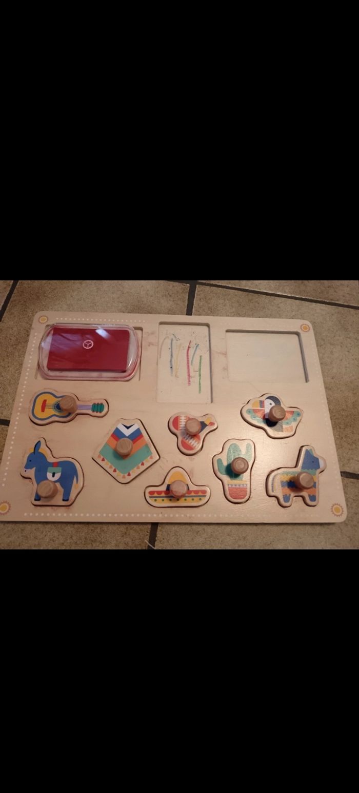 Set créatif enfant en bois tampon - photo numéro 3