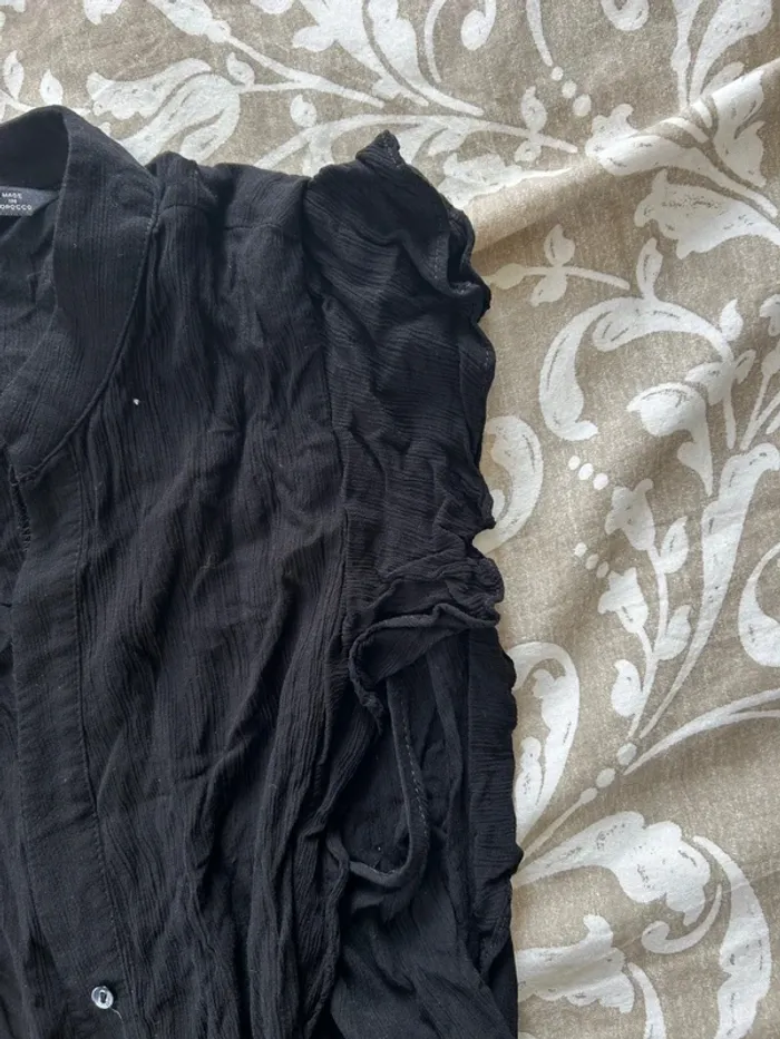 Robe longue noir Zara taille L - photo numéro 4