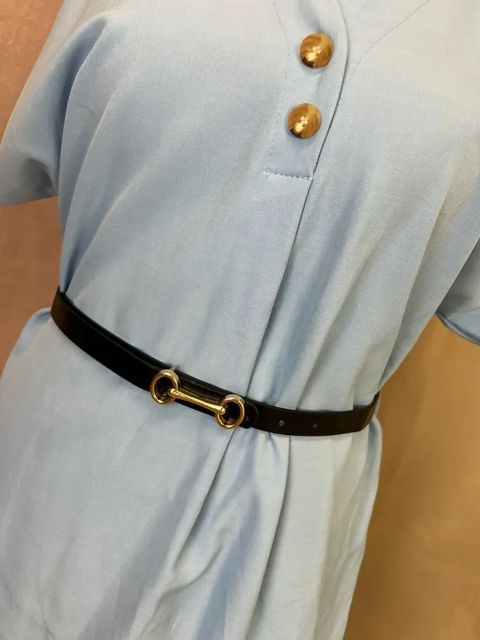Robe femme robe bleue femme automne hiver taille 38 taille 40 - photo numéro 4