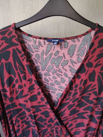 Robe léopard rouge et noire