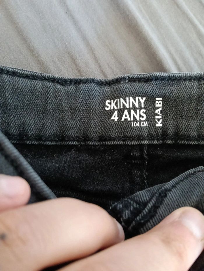 Jean skinny 4 ans gris foncé - photo numéro 2