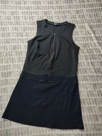 Robe épaisse hiver noir et marine little miss Captain tortue taille M 38