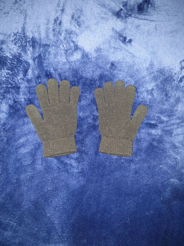 Paire de gants noire extensible enfant - photo numéro 2