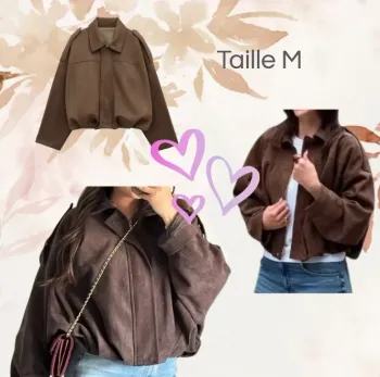 🍁 Magnifique veste marron mi-saison Taille M