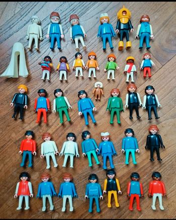 Lot personnages playmobil vintage