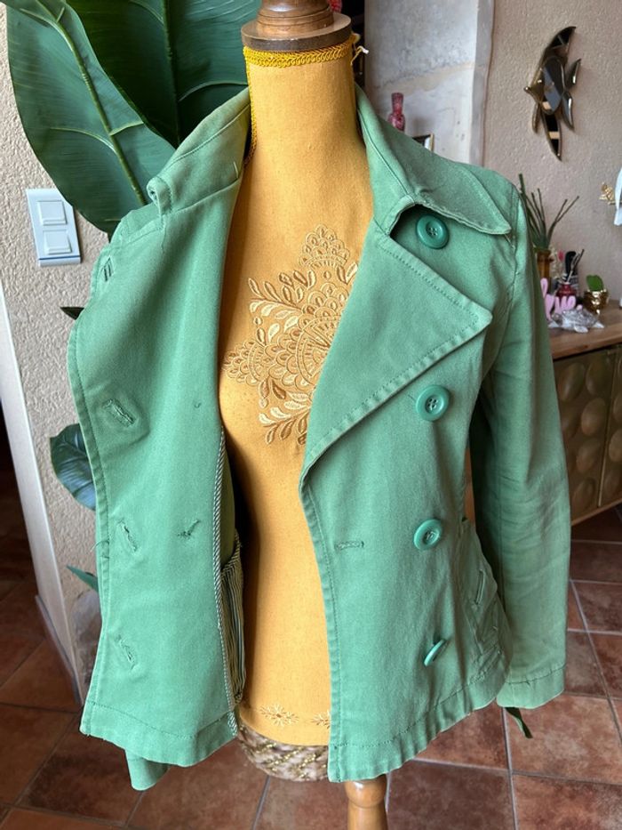 H&M veste cintrée couleur vert - photo numéro 3