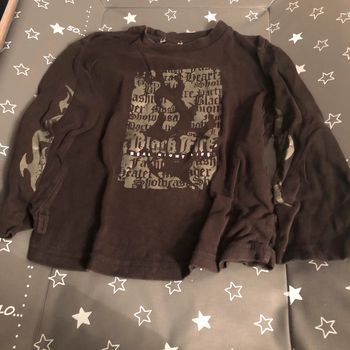 Tee shirt manches longues 4 ans flamme