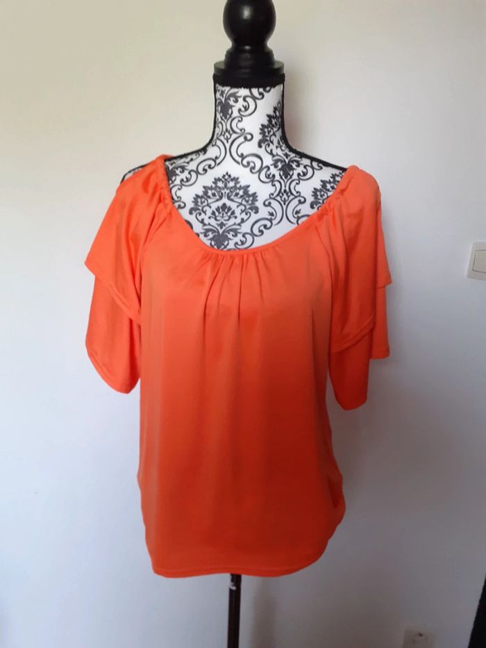 Blouse fluide orange - photo numéro 8