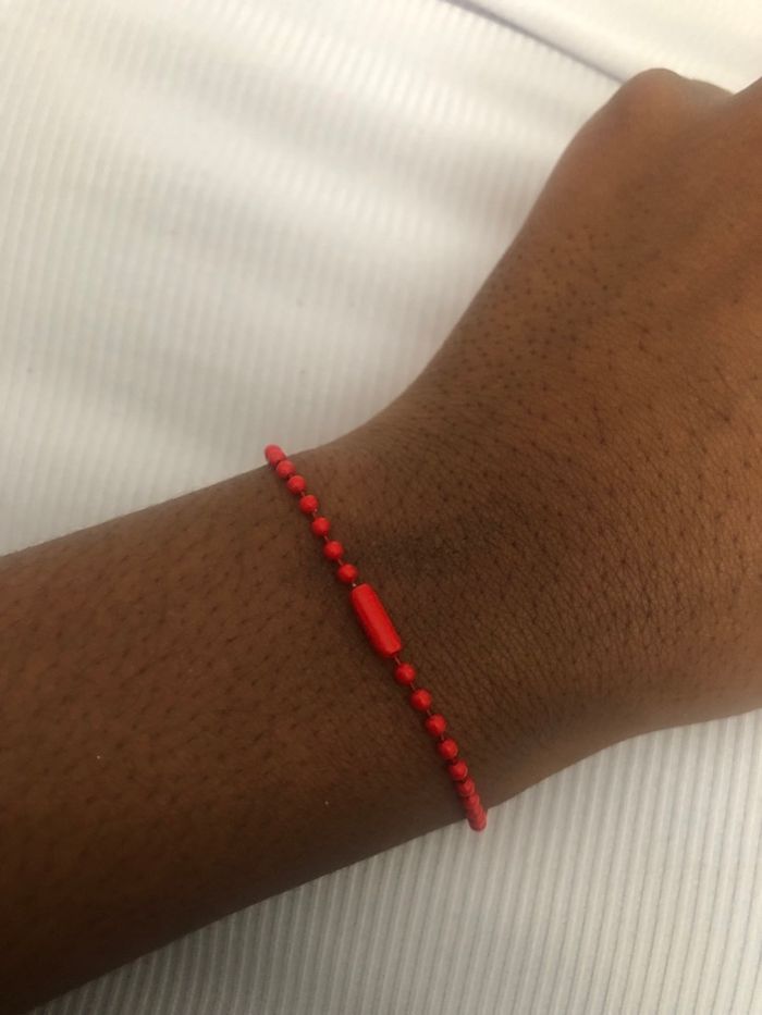 Bracelet rouge/ jaune/ orange - photo numéro 7
