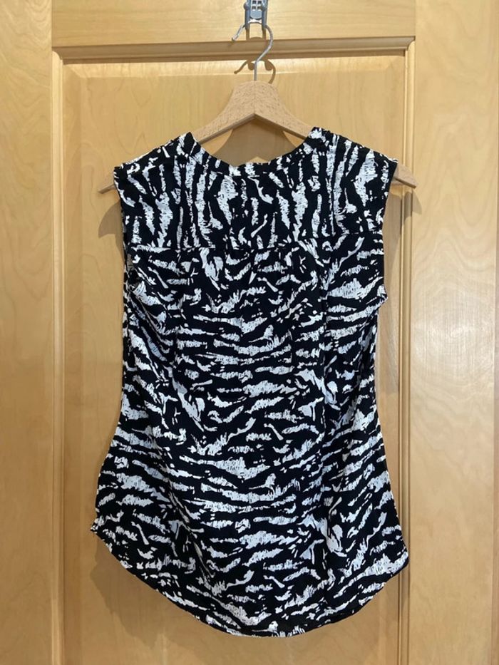 Blouse débardeur esmara noire et blanche - photo numéro 2