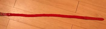 Ceinture tressée rouge