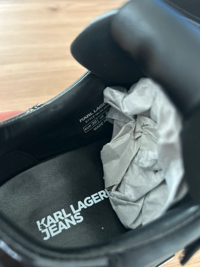 Baskets Noir Karl Lagerfeld 39 Neuves - photo numéro 5