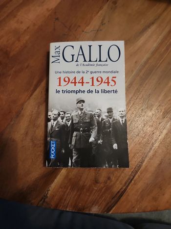 Livre : Gallo de l'académie française