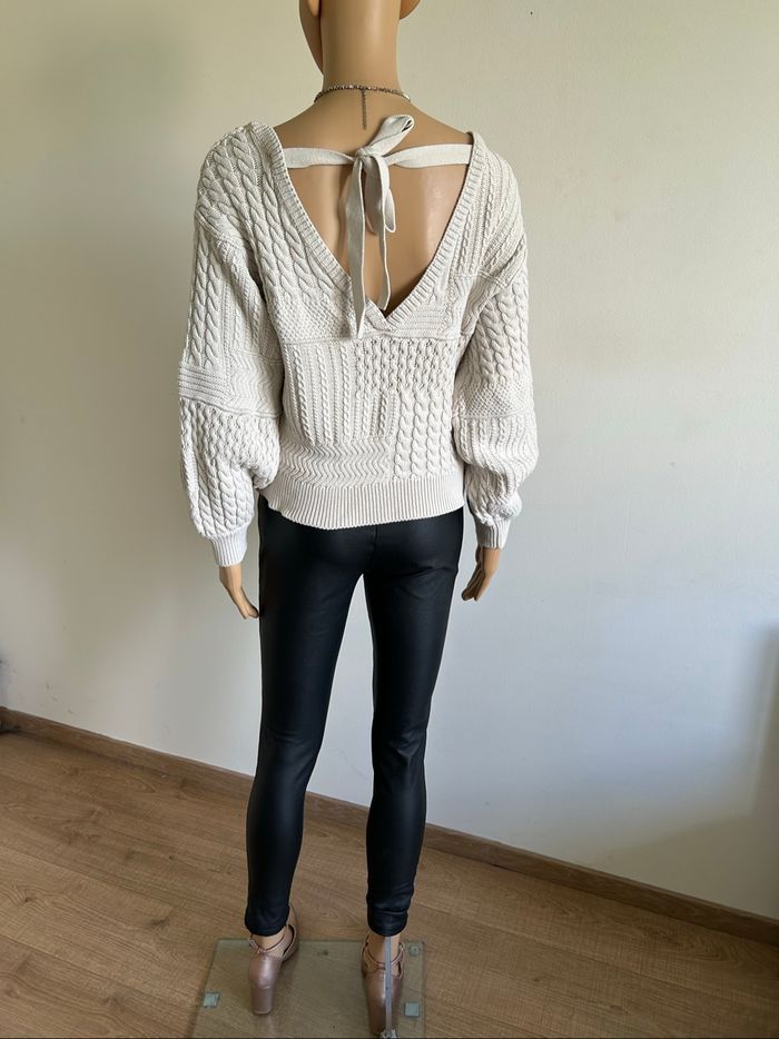 Pull beige à manches longues NA-KD taille S TBE - photo numéro 6