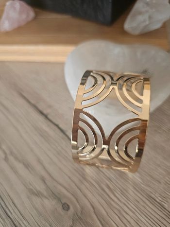 Bracelet acier or fantaisie