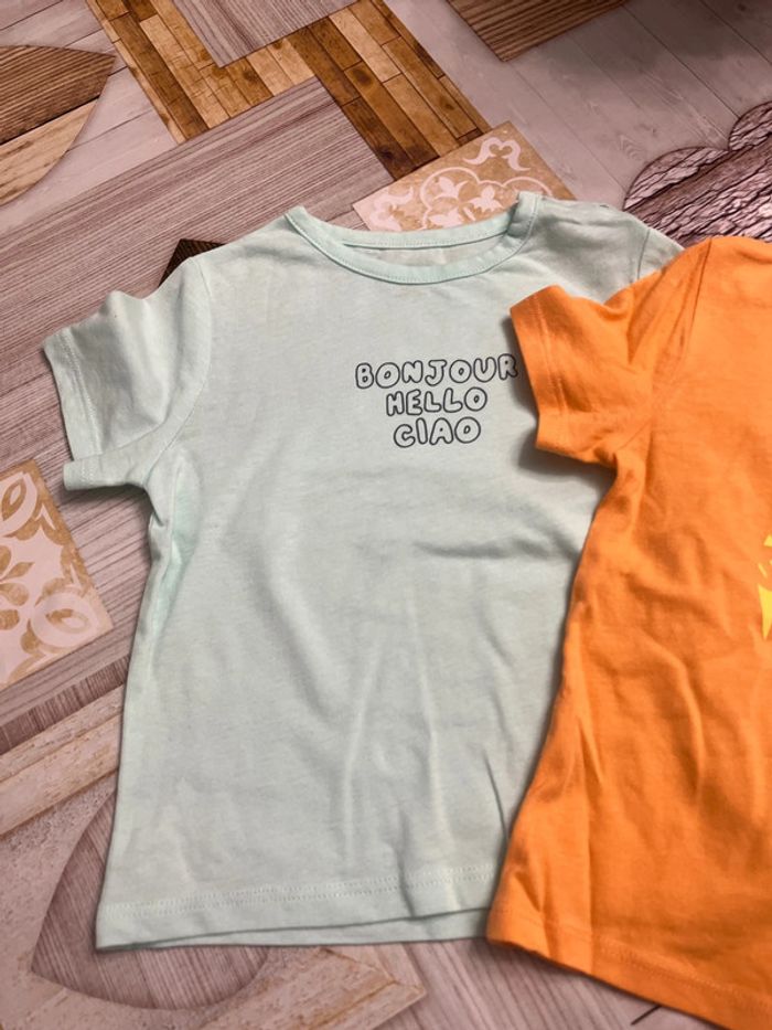 Lot de 2 tee-shirts 12 mois - photo numéro 2